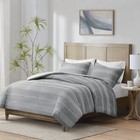 Madison Park Drew 3 Piece Clipped Jacquard Duvet Cover Set Full Queen King