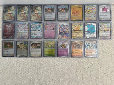 Pokemon Prismatic Evolutions/Surging Sparks Assorted Cards Masterball Eevee, etc