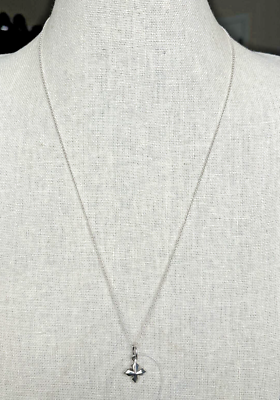 KING BABY STUDIO Sterling Silver Micro Cross Pendant Necklace