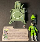 GI Joe  1986 Laser Trooper SCI-FI & JUMP Jet Pack - Complete w/File Card !!