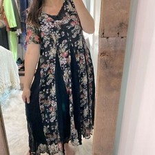 Vintage floral maxi dress size small