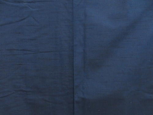 5019T07z960 Vintage Japanese Kimono Silk Men's  Plain Navy - Picture 3 of 7