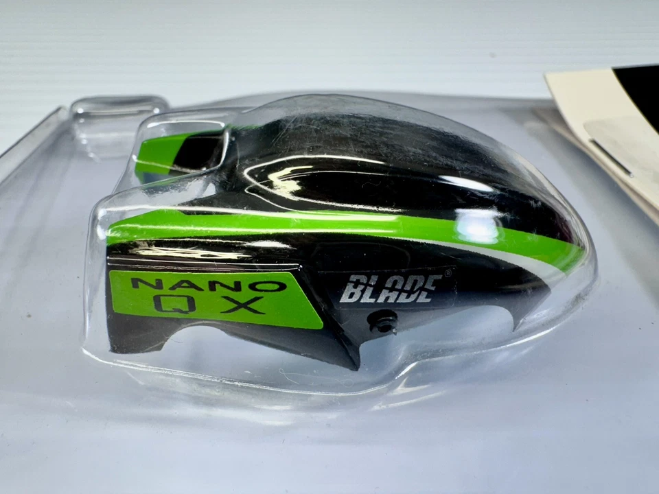 Lot of (2) Blade Canopy for nQX #BLH7614/A Green & Yellow Replacement Heli Parts - Image 4 of 4