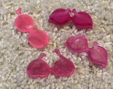 LOL SURPRISE doll eye Glasses pink eyeglasses sunglasses SHIMMER GLITTER HEARTS