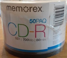 Memorex CD-R 50 PACK 52x 700Mo 80min Couleurs Mode - NEW