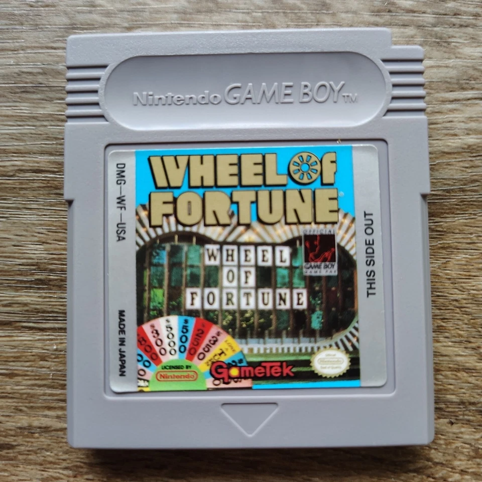 Wheel Of Fortune Nintendo Game Boy Cartridge & Instruction Booklet 1990 GameTek - Image 2 of 4