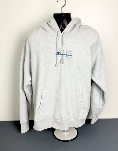 Vintage Champion grauer Reverse Weave 00s Hoodie Gr. XL
