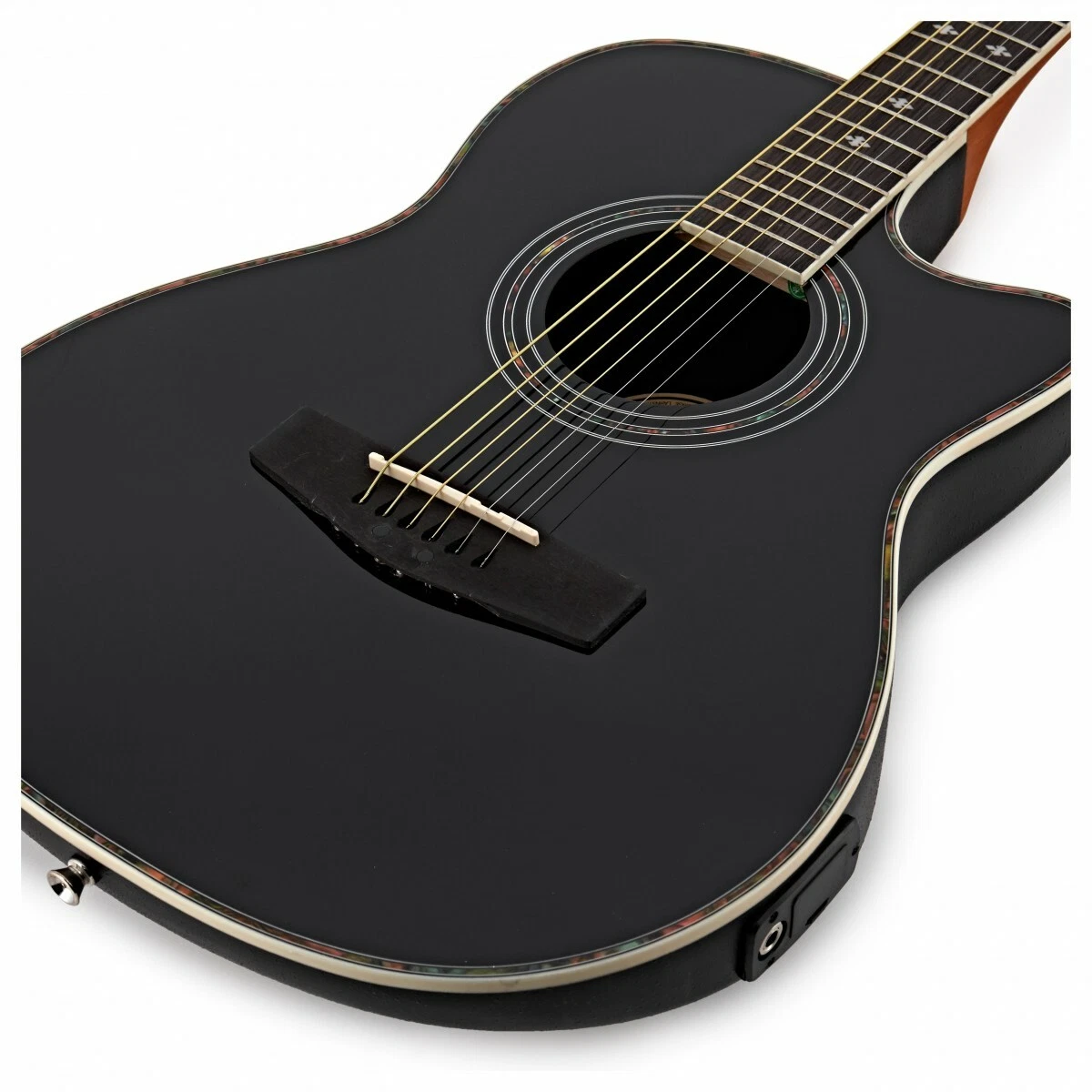 Roundback Electro Acoustic Guitar by Gear4music Black eBay