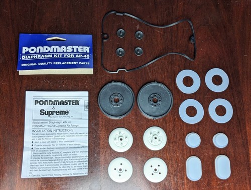 Pondmaster Modell AP-40 Luftpumpe Ersatz Membran Rebuild Kit-Teil # 14545 - Bild 2 von 3