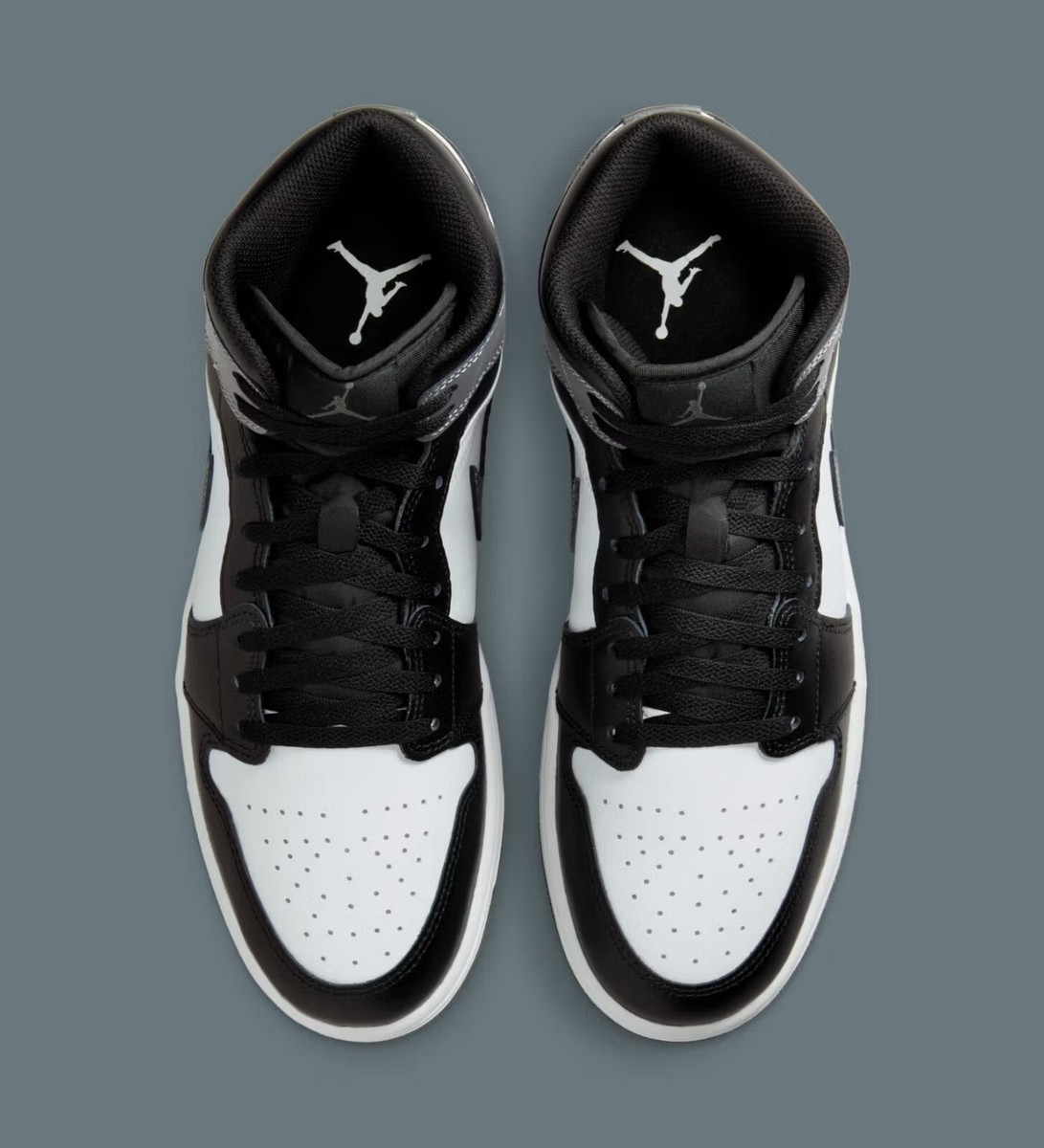 Nike Air Jordan 1 Mid Shoes Black Iron Grey White DQ8426-001 Men's