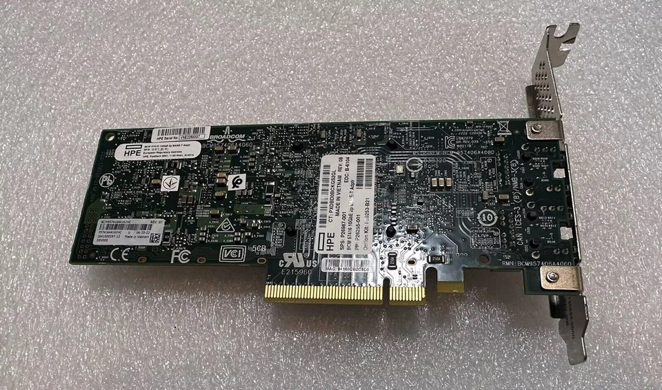 Broadcom BCM57416 Ethernet 10Gb 2-port BASE-T Adapter for HPE (P26253-B21) - Image 3 of 4