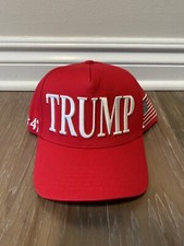 Official Trump MAGA Make America Great Again Hat Cap Red CaliFame 45/47 Snapback