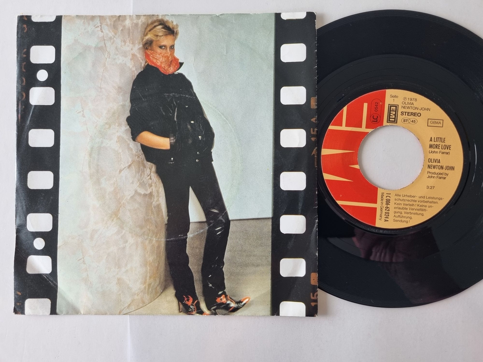 Olivia Newton-John - A Little More Love 7'' Vinyl Germany