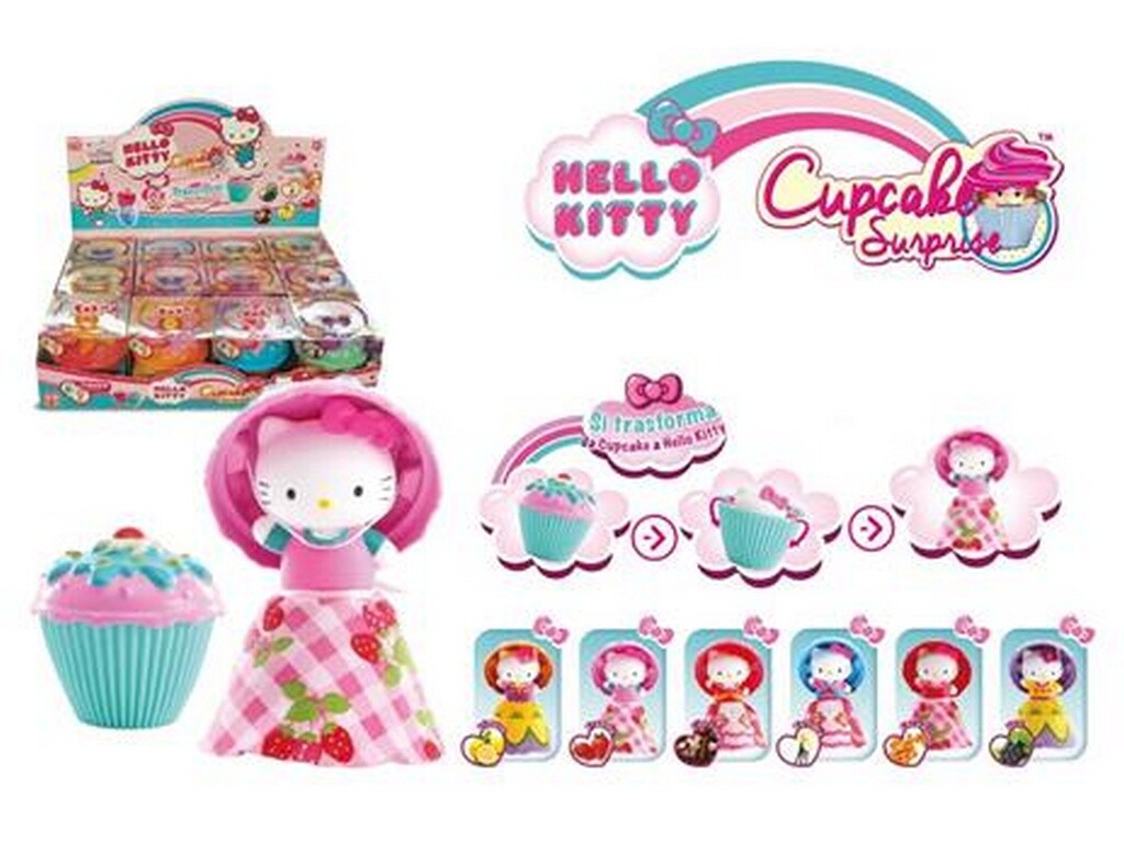 BAMBOLA CUPCAKE HALLO KITTY GIOCHI GIOCATTOLI PER BAMBINE PZ.1 ASSORTITA