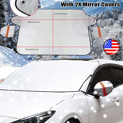 Windscreen Cover Car Windshield Dust Sun Shade Snow Frost Ice Mirror Protector