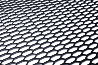 Grille Universelle Calandre Noir Nid D'abeille Pare-Choc Prise D'air 90 x 40 cm - Photo 1/4