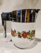 Gemco Corning Ware Compatible Spice of Life Pot a Creme Creamer Made in USA 5"