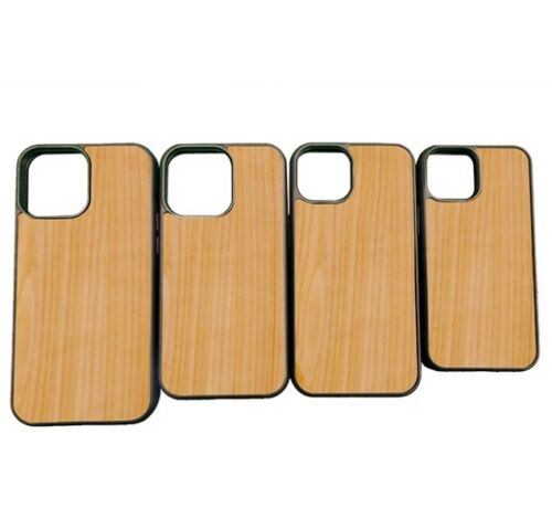 Per iPhone 12 11 Pro Max Min XR 7/8 custodia antiurto cover telefono legno massello - Foto 1 di 5