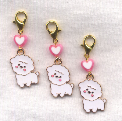 Fluffy White Sheep Progress Keeper Clips Set of 3/SM108