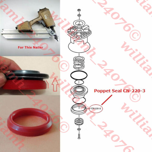 Duo-Fast Part CN-220-3 Poppet Seal  for CN-350 CN325 - Afbeelding 1 van 1