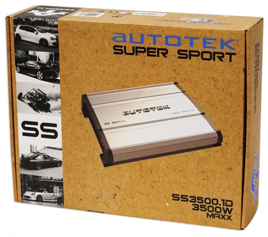 Autotek 3500W Super Sport ClassD Mono Amp Avec Basse Bouton pour