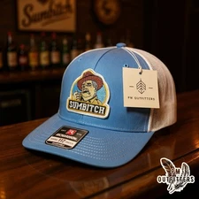 Retro Sumbitch Smokey & The Bandit Embroidered Patch Richardson 112 Trucker Hat