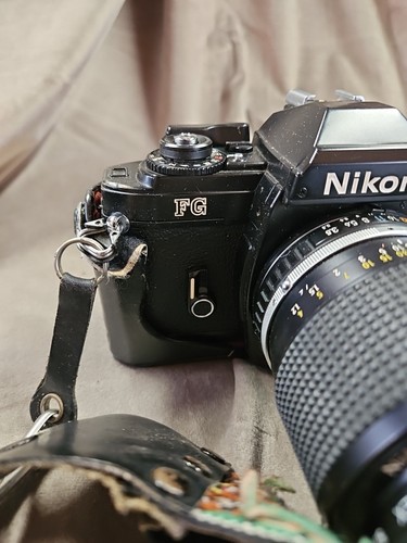 Vintage Nikon FG 35 Film Camera Body + Nikon Series E Zoom 36 - 72 MM Bundle