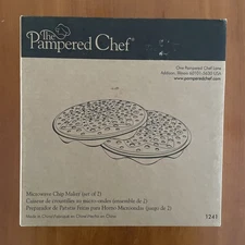 Pampered Chef Black Silicone Microwave Potato Chip Maker #1241 NIB-FREE Shipping
