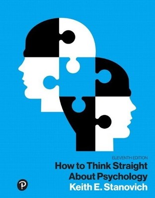 Keith E. Stanov How to Think Straight About Psychology, Books  (Loose-Leaf Book)