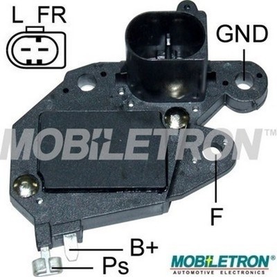 MOBILETRON Lichtmaschinenregler VR-D745 12V Active Lamp B-Circuit