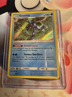 Pokémon TCG Greninja Holo Rare Card #9/18 Detective Pikachu Series