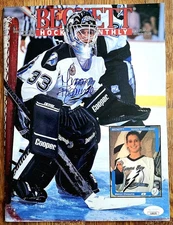 MANON RHEAUME Signed Autographed Hockey Magazine JSA Authenticated
