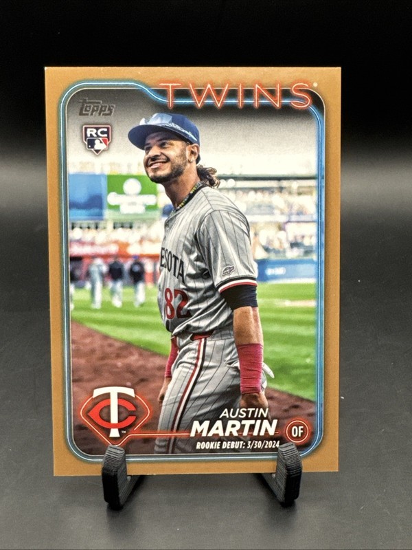 2024 Topps Update Series - Rookie Debut Austin Martin #US114 Gold 1446/2024 (RC)