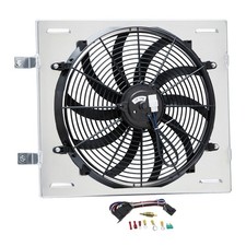 Aluminum Radiator Shroud Fan 1958 Impala Bel Air Biscayne 4.6l Relay Kit Aluminum Radiator Shroud Fan 1958 Impala Bel Air Biscayne 4.6l Relay Kit