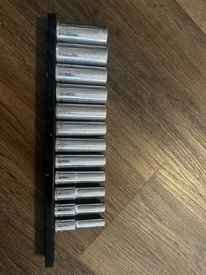 Mac Tools SXM12DSBRPT 12PC. 3/8  DRIVE METRIC SPHERICAL DEEP SOCKET SET 8mm-19mm