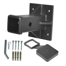 Hitch Wall Mount, Bolt-On Receiver Tube Adapter, 2 Inch Opening Hitch Receiver 