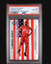 LEBRON JAMES ROOKIE PSA 10 GEM MINT  #20 PHENOMENAL BEGINNINGS BEAUTIFUL !!!
