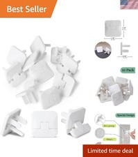Safety First: Bates 10-Pack White 3-Prong Outlet Covers, Self-Closing Design