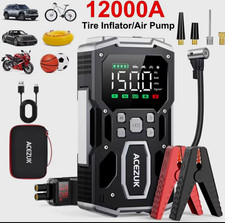 Jump Starter 12000A-150PSI Tire Inflator, Portable Emergency Car Battery Booster