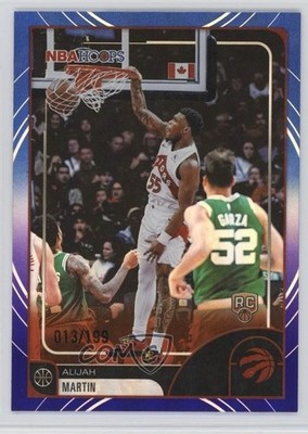 2025 Topps NBA Hoops Purple & Blue Rainbow /199 Alijah Martin #32 Rookie RC i0b