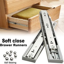Soft Close Heavy Duty Fully Extension Ball Bearing Drawer Runners Slide Glides