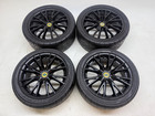 GENUINE LOTUS EXIGE Y SPOKE S2 SATIN BLACK ALLOY WHEELS YOKOHAMA AD08 TYRES SET