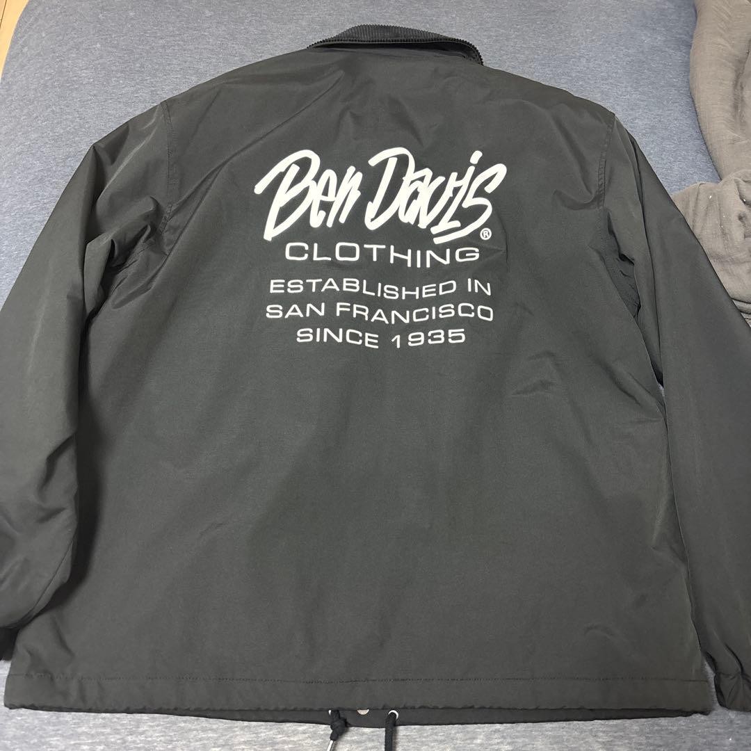 Ben Davis Nylon Jacket Black Button Corduroy Coll… - image 2