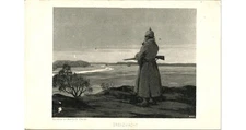1915 German Border Guard Postcard Stahlhelm Bayern Night Watch & Clauss Art