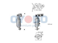 Katalysator Oyodo 10N0057-OYO FüR Toyota Yaris VVT KSP90_ KSP90R
