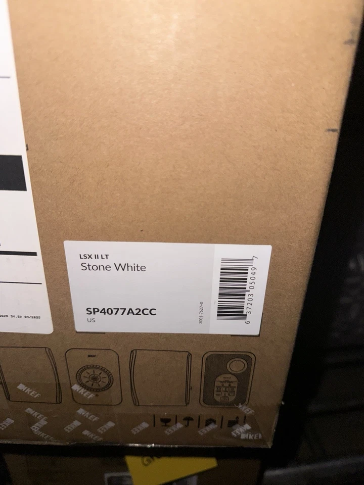 Par de altavoces de estantería inalámbricos KEF LSX II LT HDMI Bluetooth USB blancos Foto 4 de 4