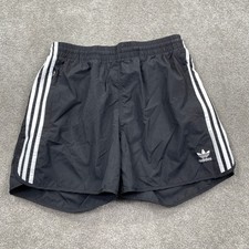 Adidas Originals Mens Sprinter Shorts Black 3-Stripe Trefoil HS2069 Size M NEW