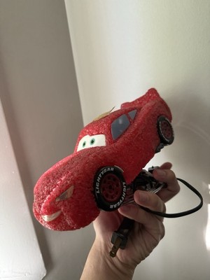 VTG Disney Pixar Cars Lightning McQueen Light-Up Lamp 10''(Missing some stickers)
