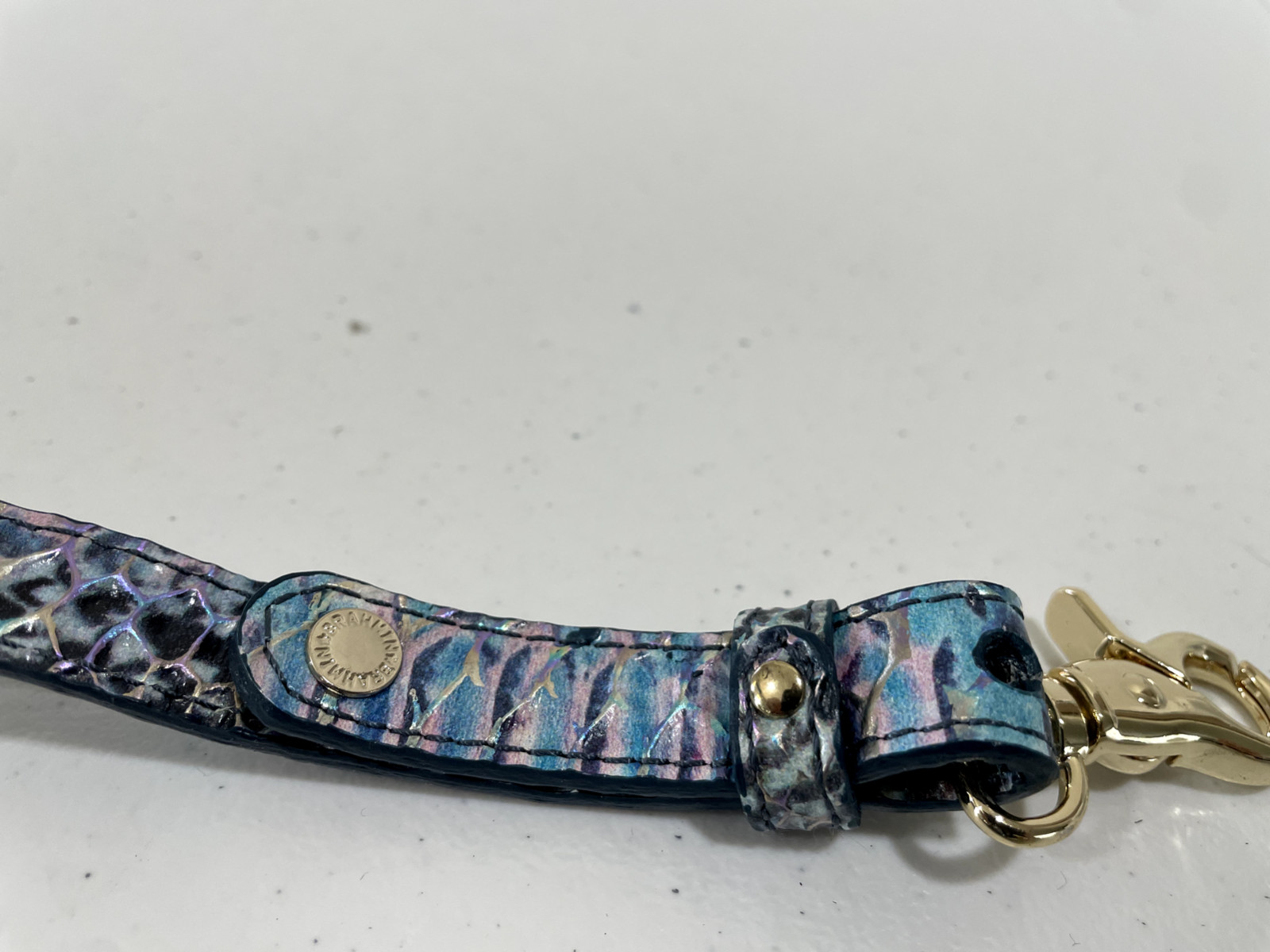 Brahmin Replacement Strap Multicolor Croc Embosse… - image 3