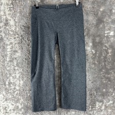 Athleta Size S Cropped Stretch Flat Front Legging Gray Pants Pull On Casual